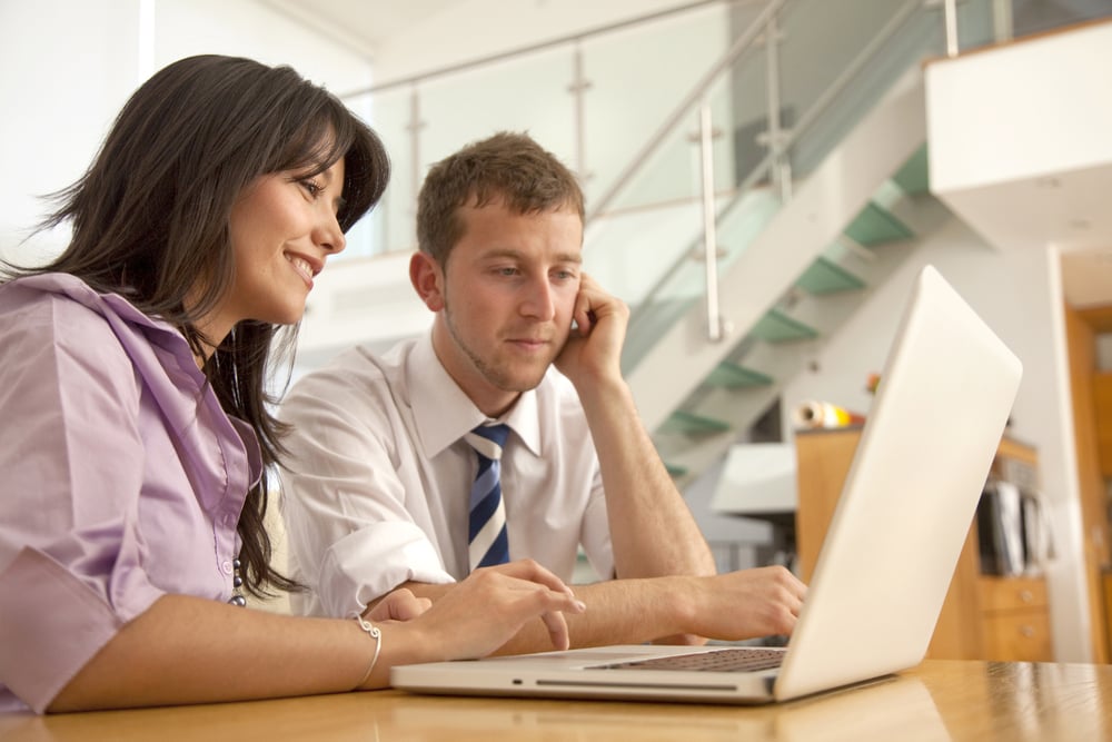 Employees using their AI assisted ERP solution to enhance business processes.